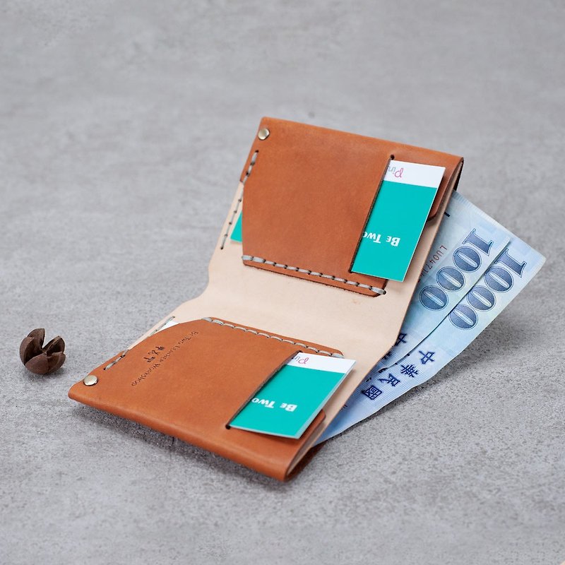 Wallet Genuine Leather - กระเป๋าสตางค์ - หนังแท้ สีนำ้ตาล