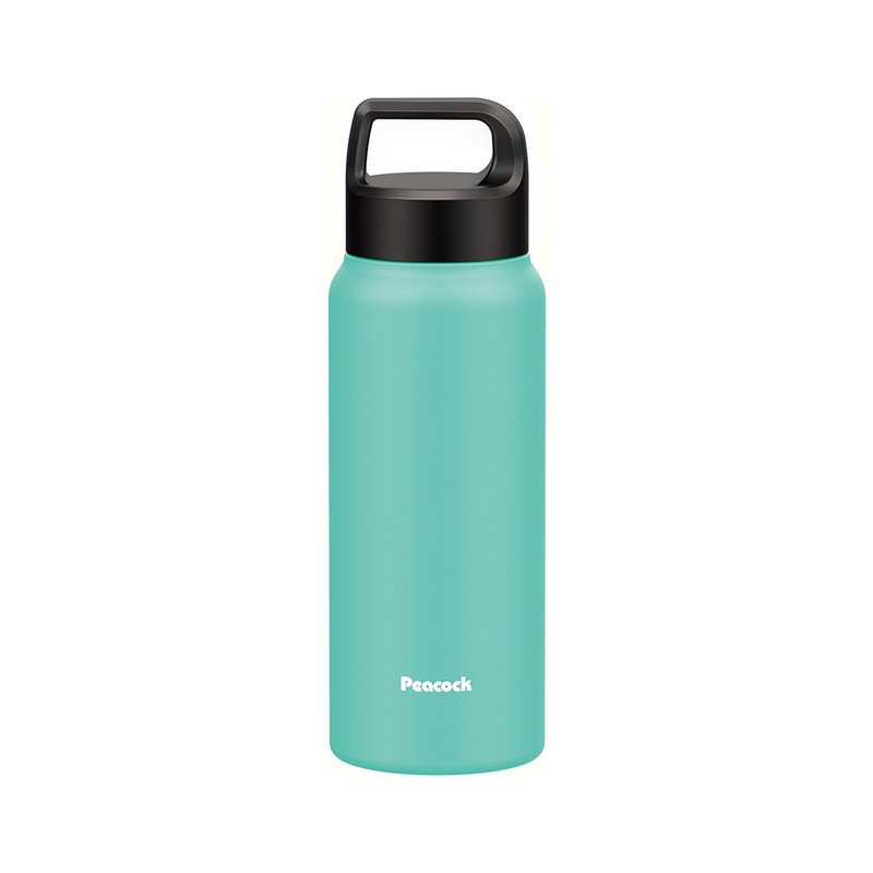 【孔雀Peacock】600ml 保冷保溫杯 (手提式) 運動酷跑-消光蒂芬藍 - 保溫瓶/保溫杯 - 不鏽鋼 藍色