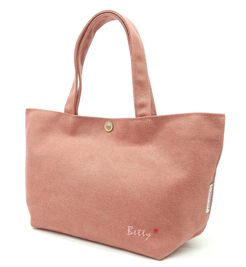 Small tote/Small tote Customized free embroidery to create an exclusive bag - Handbags & Totes - Cotton & Hemp Multicolor