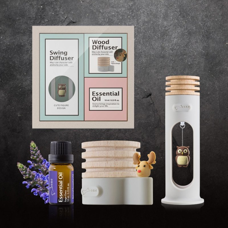 Bone 蹦克 /擴香禮盒三入組  下單再送即期精油 - 香氛/精油/擴香 - 木頭 多色