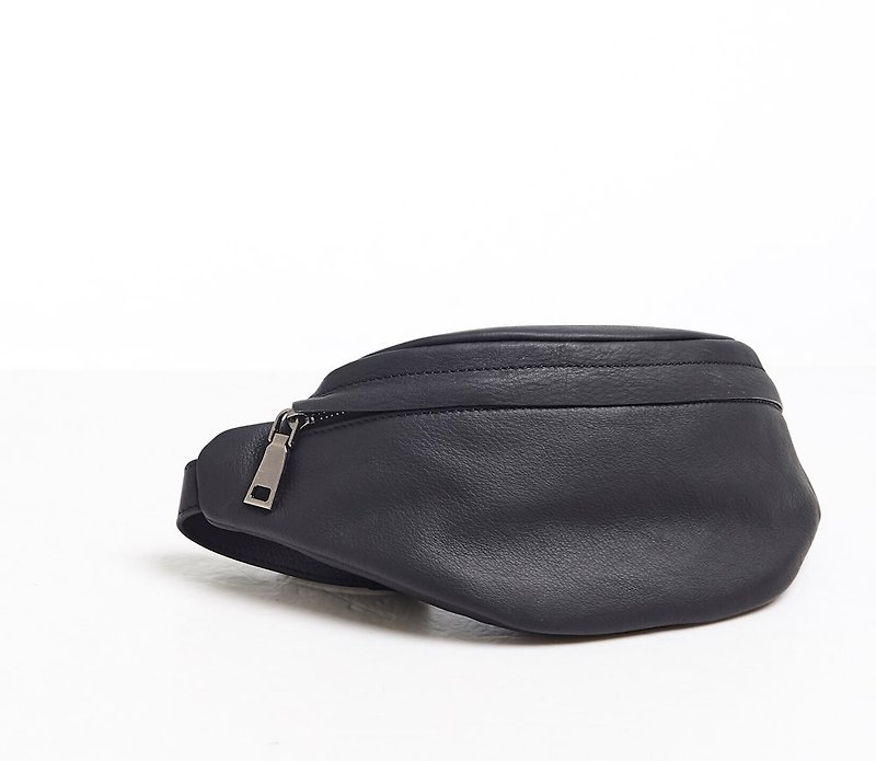 shoulder bag-black - Messenger Bags & Sling Bags - Genuine Leather Black