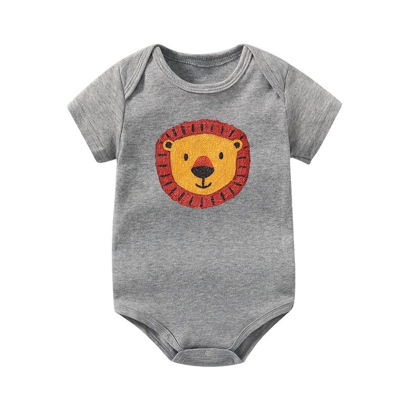 kami pure cotton onesies| Lion Gentleman_Lion Head - Onesies - Cotton & Hemp Multicolor