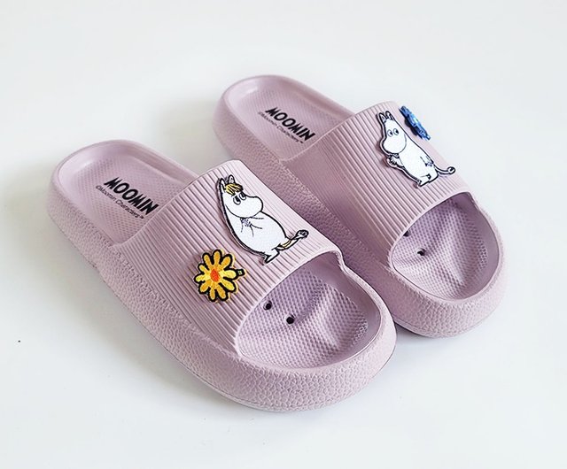 Pinkoi x Moomin】 Buttoned Thick-soled Bouncy Slippers