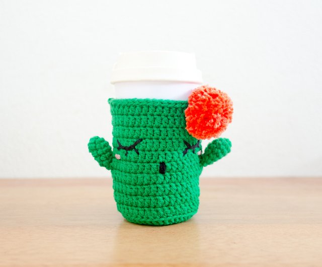 Cactus Crochet Can Cozy