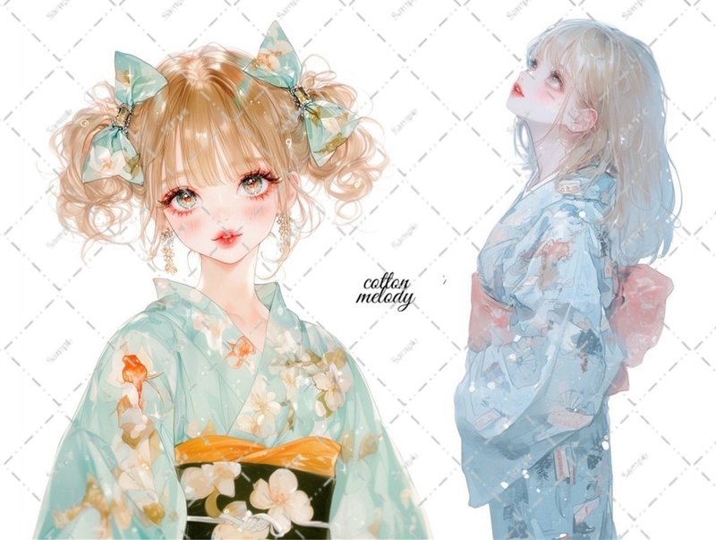 original sticker no.5822 人物ステッカー オリジナルステッカー 人物ステッカー 女の子ステッカー オリジナル人物ステッカー - 貼紙 - 紙 