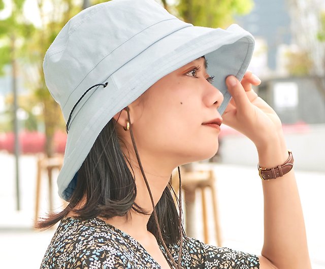 Wide Brim Hat, Chambray, Camping Gear, Sunhat, Bucket Hat, UV Protection Hat  - Shop Casualbox Hats & Caps - Pinkoi