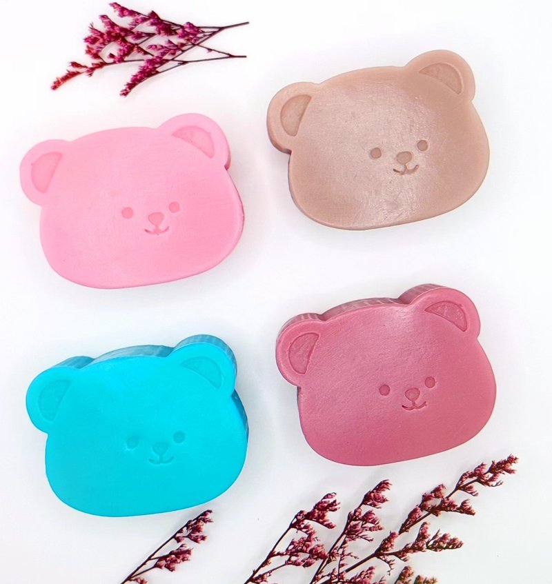 Smiling Bear Amino Acid Skin Friendly Soapberry Clean Fragrance Soap Styling Soap Styling Fragrance Soap - Soap - Other Materials Multicolor