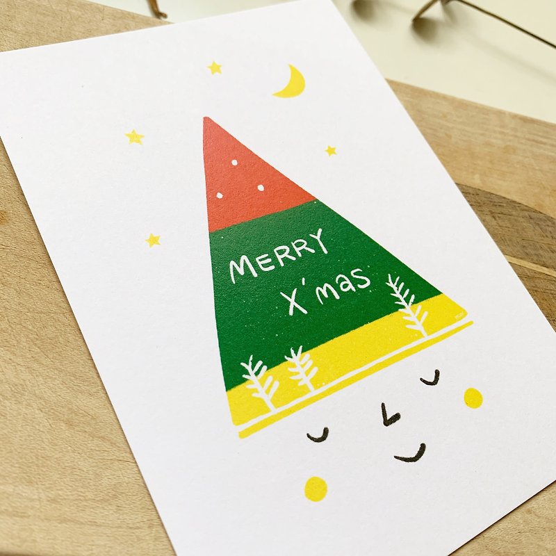 【暖暖耶誕】插畫明信片 聖誕卡 祝福 卡片 - 卡片/明信片 - 紙 