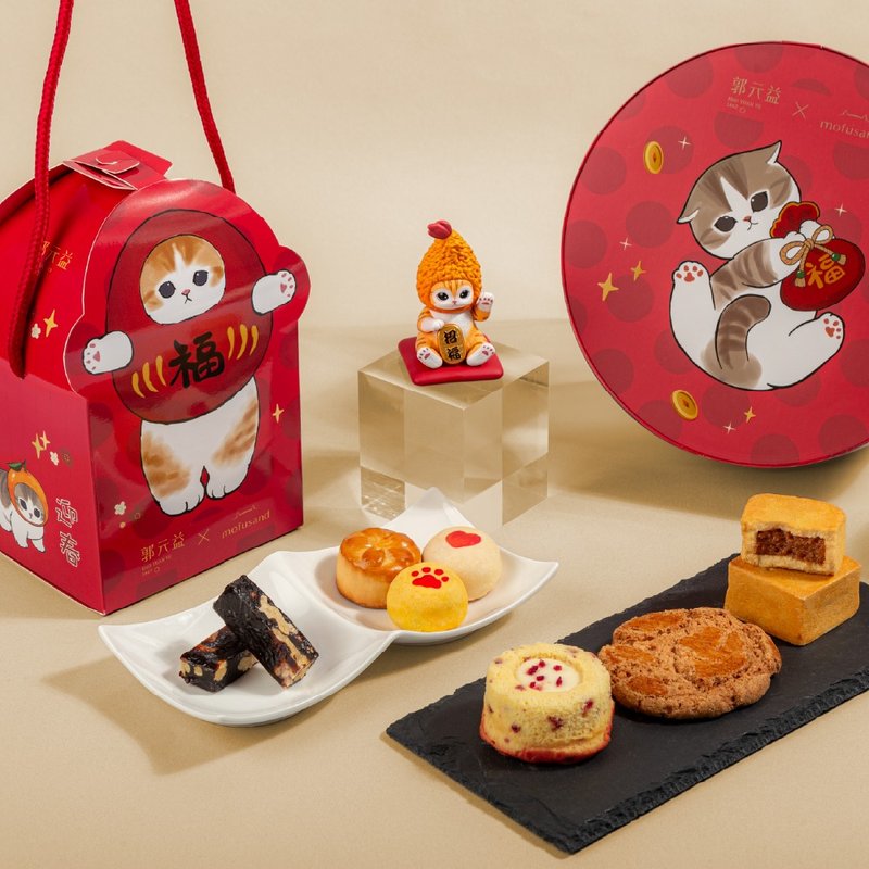 Spring Festival【Guo Yuanyi】Cat Fu Sandy Carry Box (Taiwan Only) - ขนมคบเคี้ยว - อาหารสด 