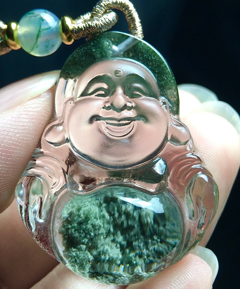 Exquisite pure natural Brazilian Green Phantom 