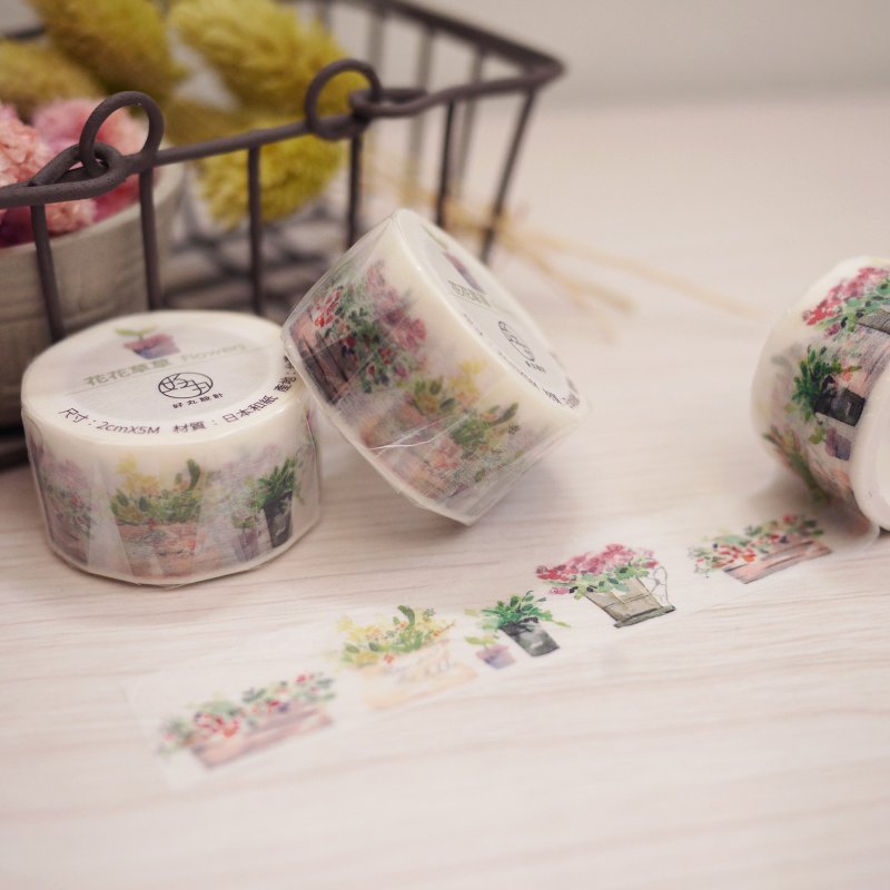 Paper tape─花花草草 - Washi Tape - Paper 