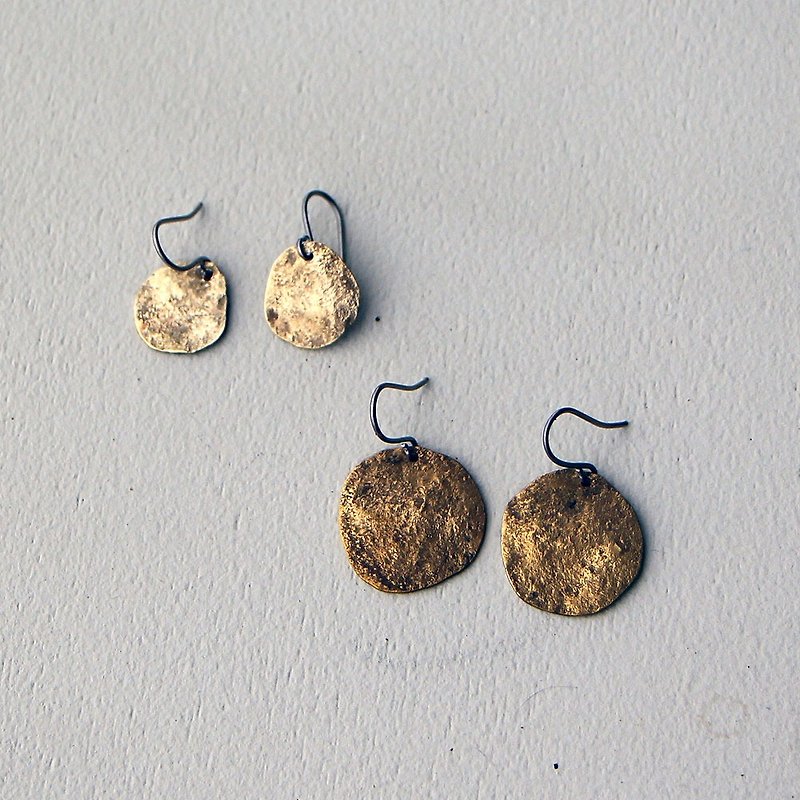 Brass earrings distortion and scratches - Earrings & Clip-ons - Other Metals Gold