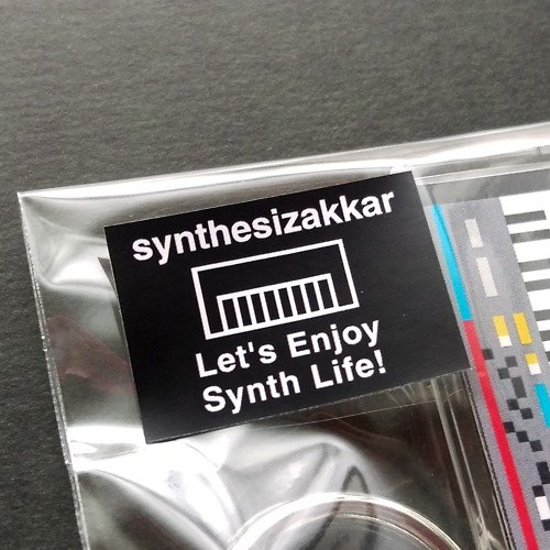 synthesizakkar 【シール】Let's Enjoy Synth Life！シンセサイザッカー シール小 5枚セット