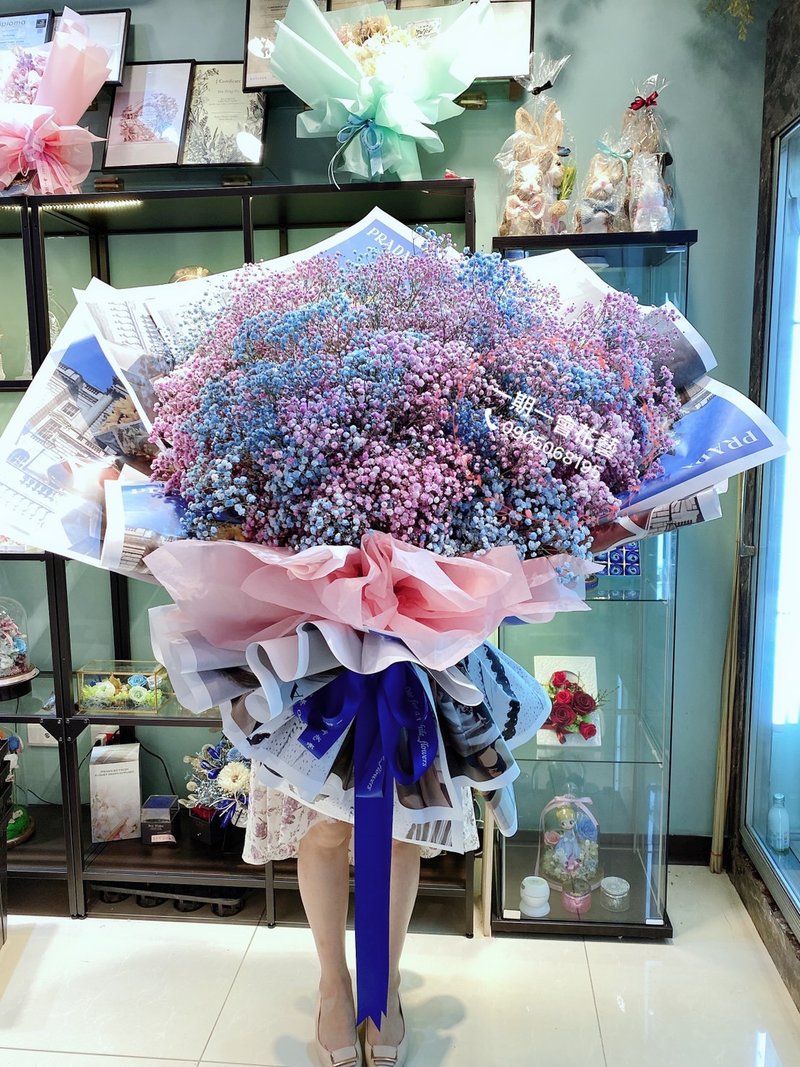 FF001 Korean giant gypsophila bouquet flowers can be dried - Plants - Plants & Flowers Multicolor