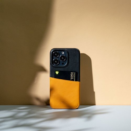 alto 插卡皮革手機殼 iPhone 13/Pro/Max - 棕/黑
