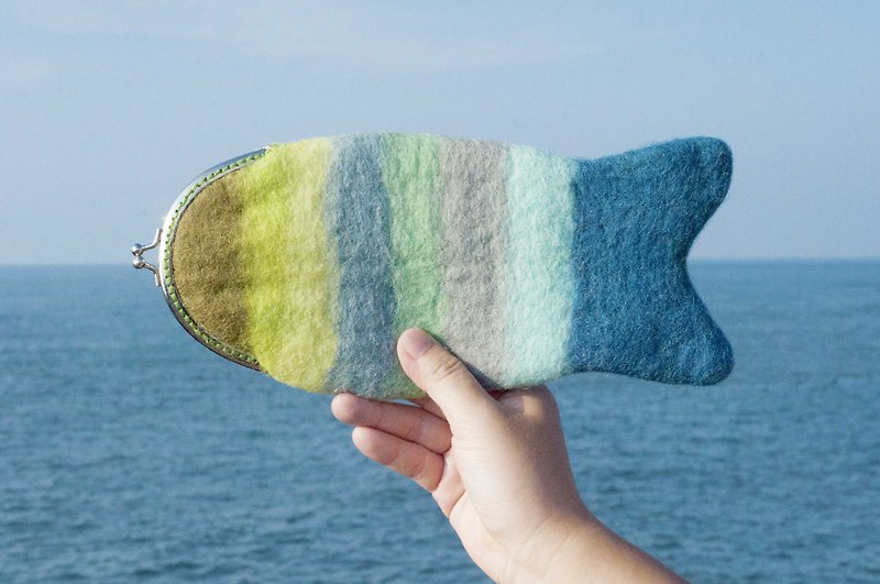 Wool felt phone case/iphone phone case/android phone case/animal phone case-Rainbow fish - Phone Cases - Wool Multicolor