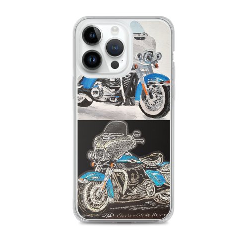 marina-fisher-art iPhone 透明保護殼原廠電話自行車 Harley Davidson Electra Glid