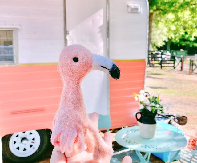 羊毛フェルト指人形 5個セット - 熱帯の鳥 - ショップ Ganapati Crafts Co. 知育玩具・ぬいぐるみ - Pinkoi