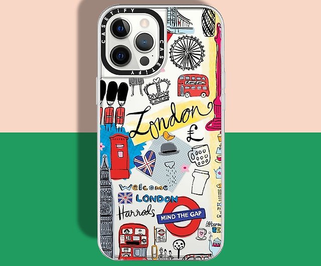 Casetify iPhone 12 Pro Max軽量耐衝撃性保護ケース-ロンドンの印象（透明） ショップ casetifytw スマホケース  Pinkoi