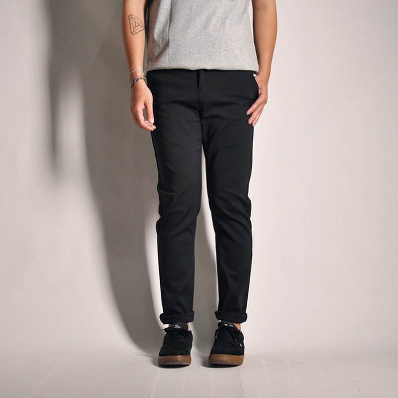 【INNATE】Classic Lycra Slim Legs Black - Shop INNATE Men's Pants - Pinkoi