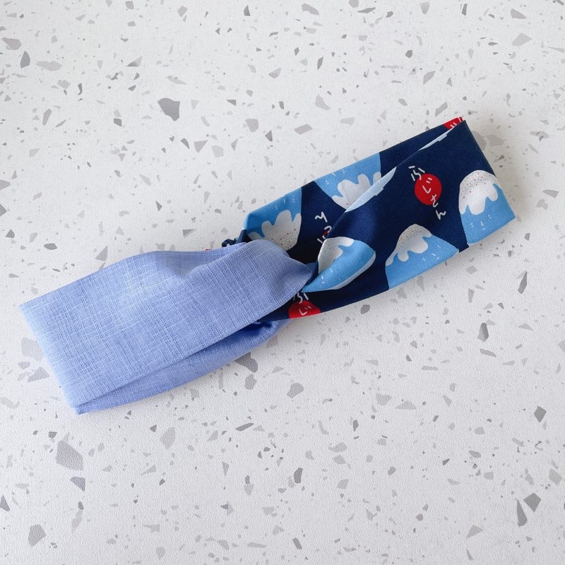 a cool summer - Headbands - Cotton & Hemp Blue