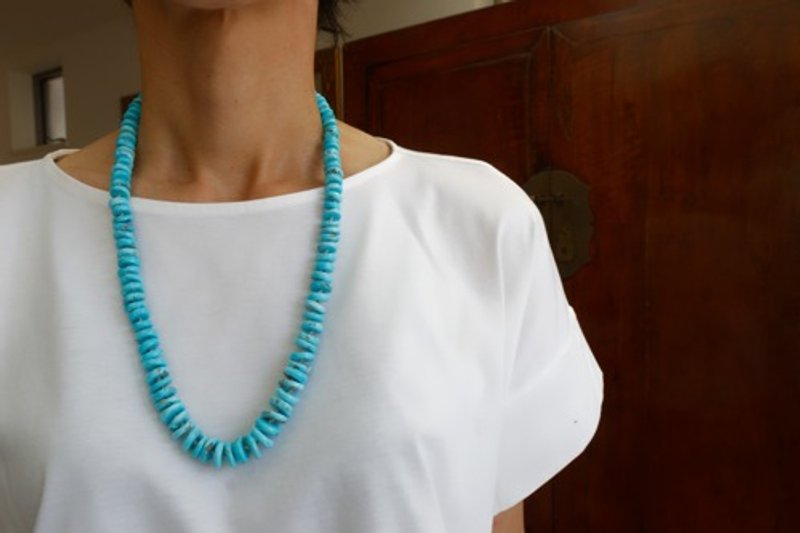 Pinkoi Proxy Purchase -  Summer turquoise. Medium necklace - Necklaces - Gemstone 