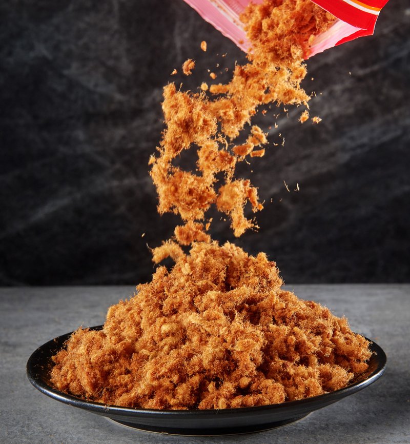 [Zimeizhen Dried Meat Shop] Signature low-fat meat floss 90g/300g - Dried Meat & Pork Floss - Other Materials Red