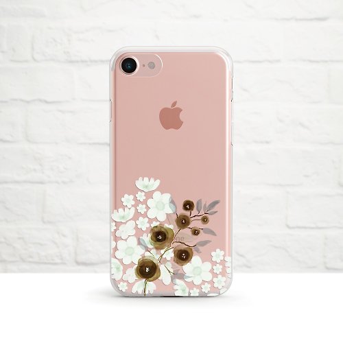 OneLittleForest 和風小花- 防摔透明軟殼- iPhone14 系列 至 iPhone SE, Samsung