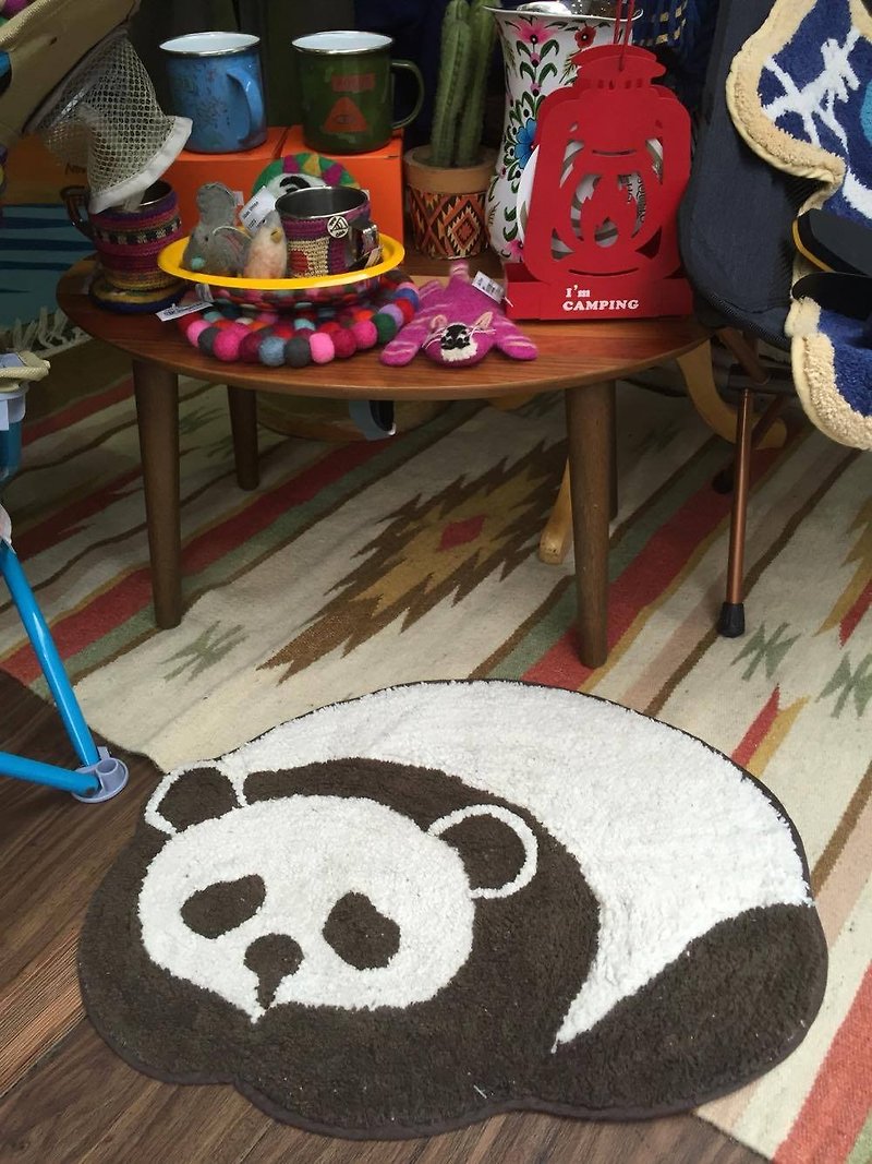 Rough panda mats - Items for Display - Cotton & Hemp Multicolor