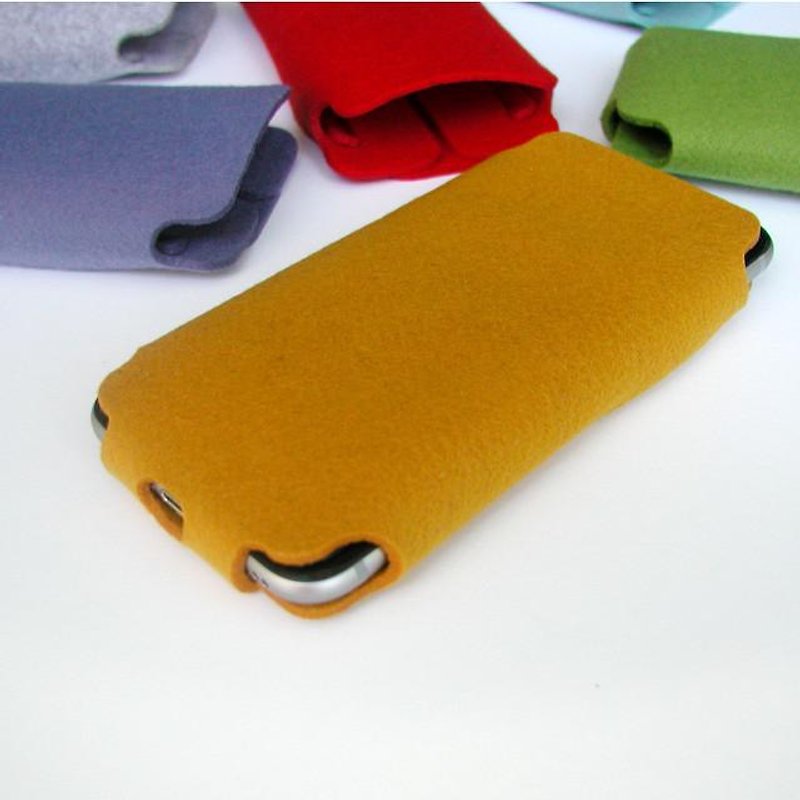 Case for iPhone SE / 8/7/6 / 6s Mustard - เคส/ซองมือถือ - เส้นใยสังเคราะห์ สีส้ม