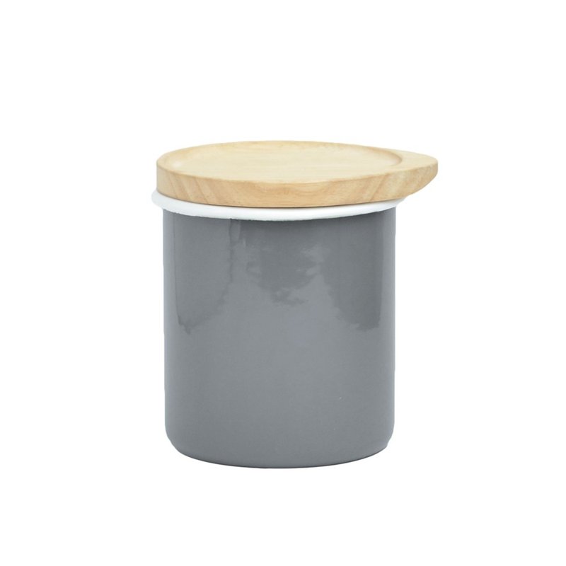 [Out of print] CB Japan city series enamel log storage tank - Storage - Enamel Gray