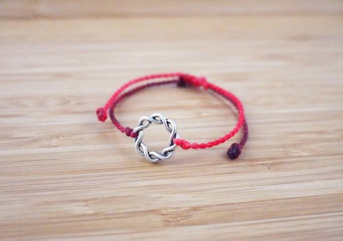 美人魚手創藝術 Sea Maidens Jewelry 【緣份】細款 蠶絲蠟線 編織手環