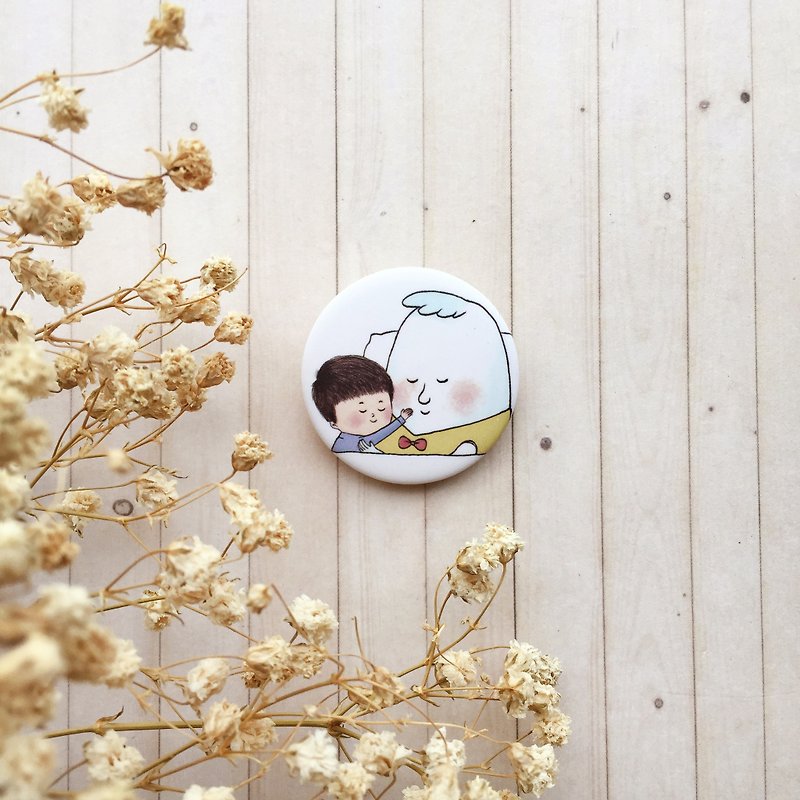 Accompanying | cute family series badge - Badges & Pins - Other Materials Multicolor