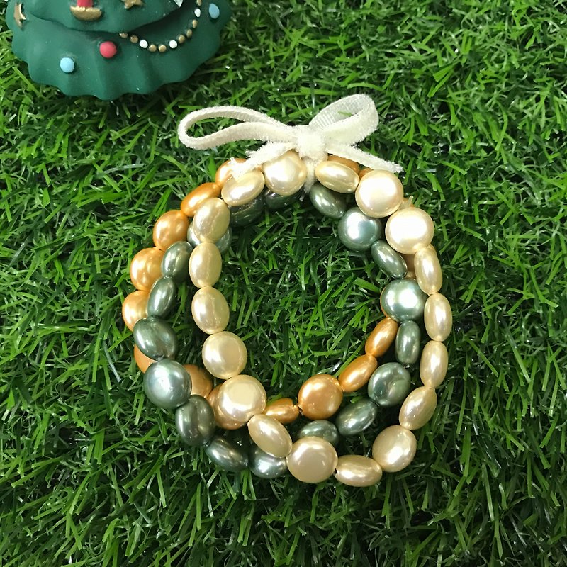 Thailand Motta Design-Sweet Shell Bracelet Color Bracelet Bracelet - สร้อยข้อมือ - พลาสติก สีทอง