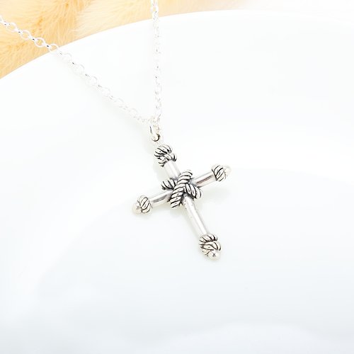 Angel & Me 珠寶銀飾 繩結十字架 Cross クロス s925 純銀 項鍊 生日 週年 聖誕節 禮物