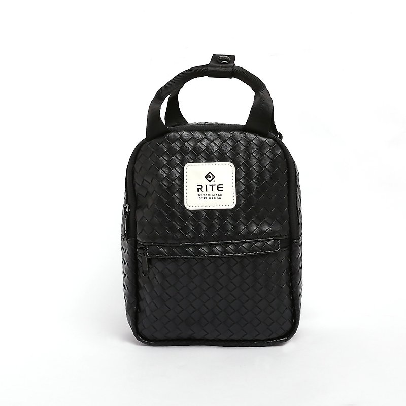 [RITE] Le Tour Series - Dual-use Mini Backpack - Woven Black - Backpacks - Waterproof Material Black
