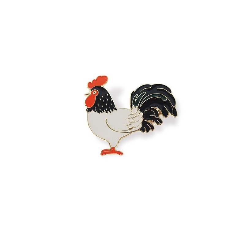 Chigugu brooch badge rooster year mascot rabbit town series - เข็มกลัด - โลหะ 