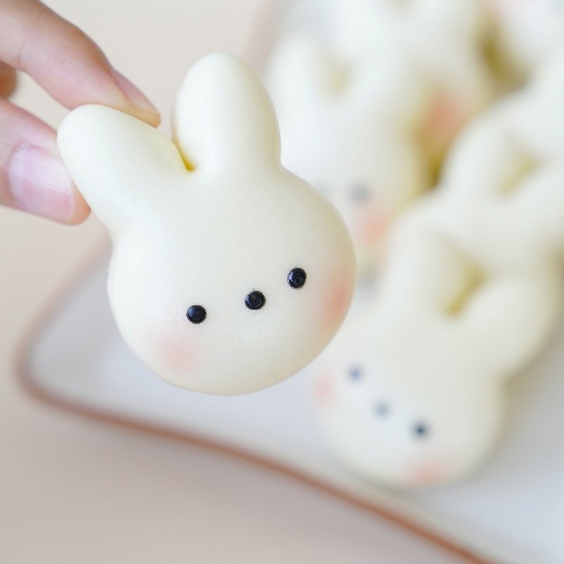 Meiji steamed buns mini rabbit sugar-free fresh milk shaped steamed buns in a box of 12 - อื่นๆ - วัสดุอื่นๆ 