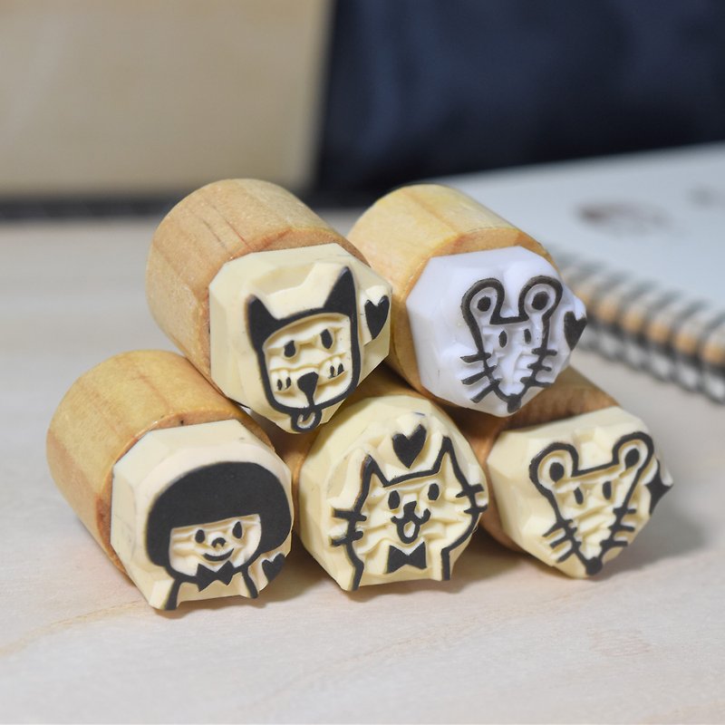 Customized merchandise - 3*3CM Lulu small seal - Stamps & Stamp Pads - Plastic Brown