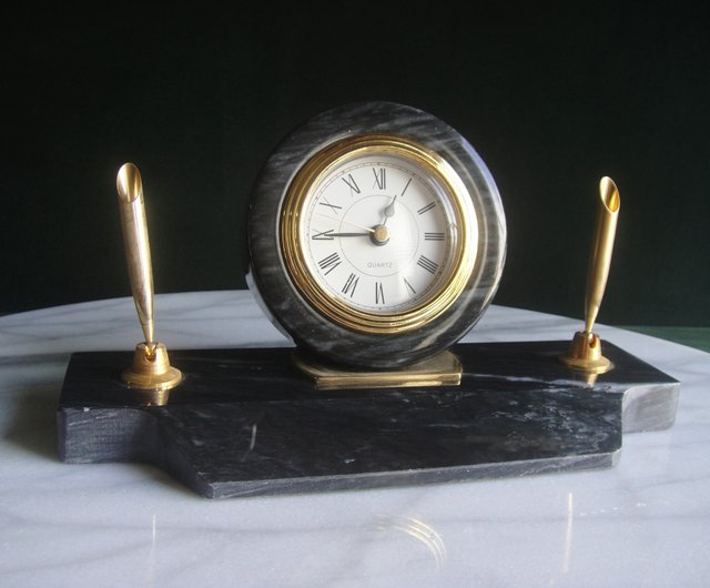 置き時計　ドイツ製　象嵌細工 置き時計ドイツ製象嵌細工