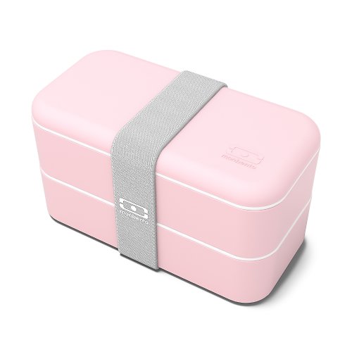 MONBENTO-double layer lunch box-lychee color