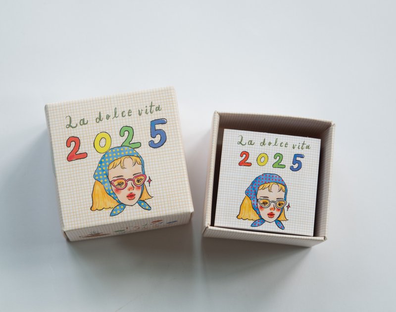 2025 Today is a good day mini pocket calendar sweet life - ปฏิทิน - กระดาษ หลากหลายสี