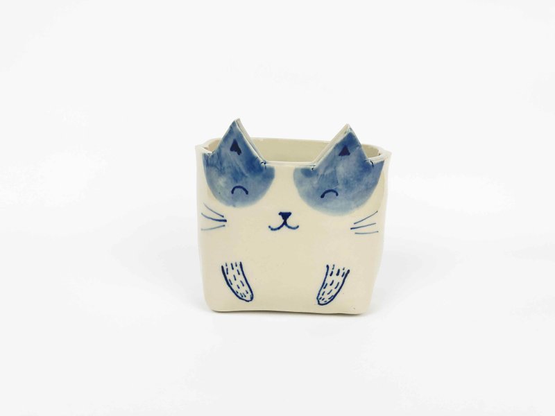 Vilan by Familyclay ceramic cat storage 0206-01 - กล่องเก็บของ - ดินเผา หลากหลายสี