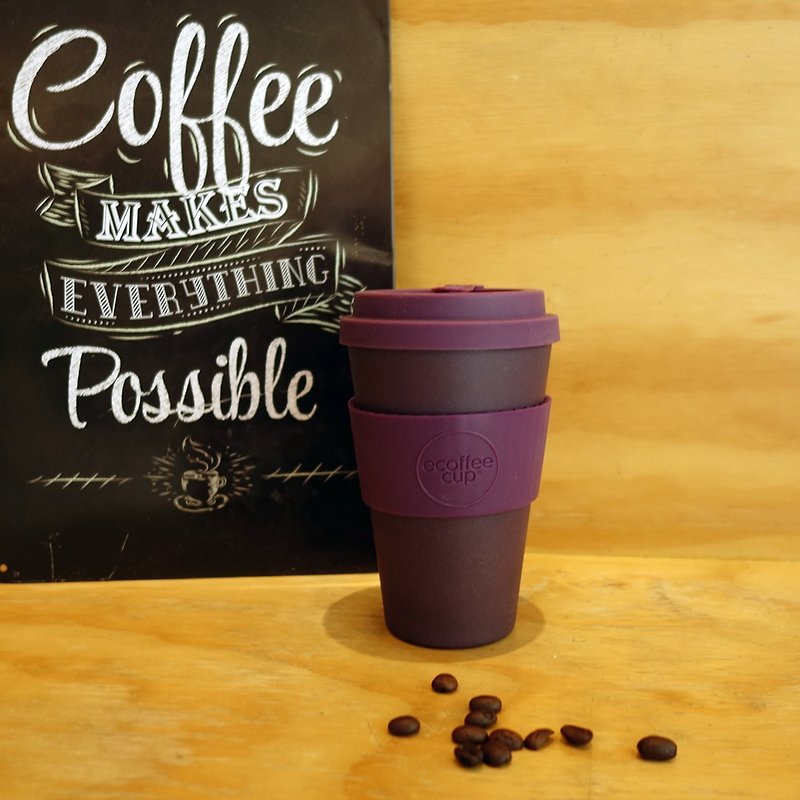 Ecoffee Cup | 14oz Environmentally Friendly Traveling Cup (Dai Purple) - Mugs - Other Materials Purple