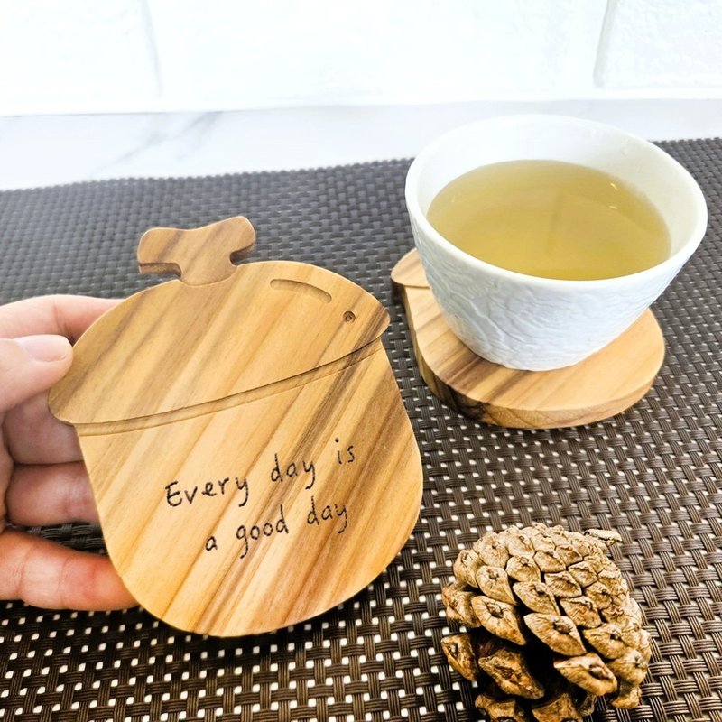 橡橡好禮 - 杯墊隔熱墊組 -【橡實/國產材系列】 - 杯墊 - 木頭 