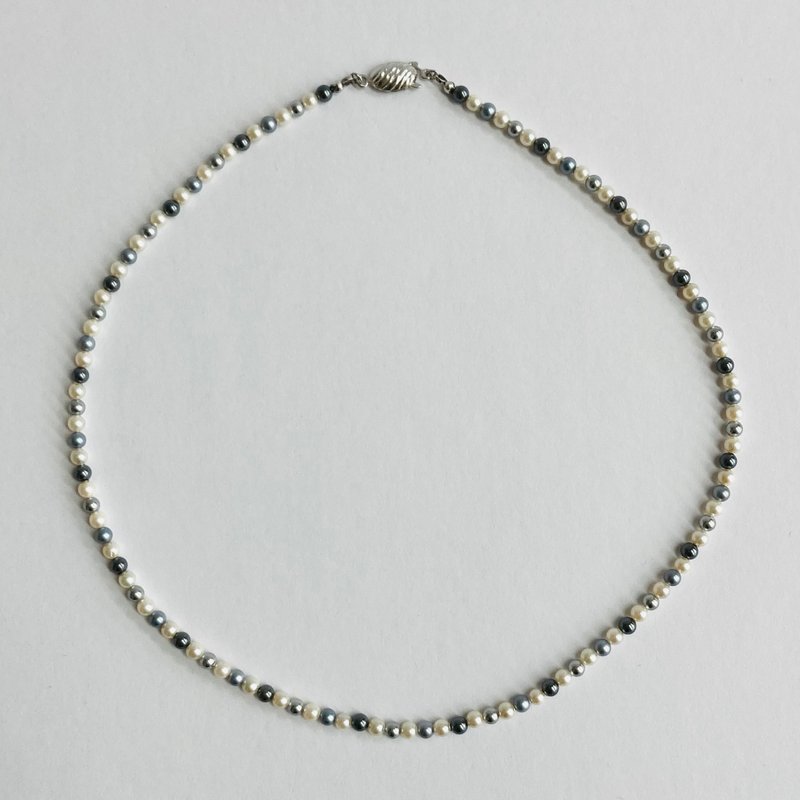 Shell baby pearl multi-color necklace/3.5mm approx. 42cm/multi-mix/R/made in Japan - สร้อยคอ - เปลือกหอย หลากหลายสี