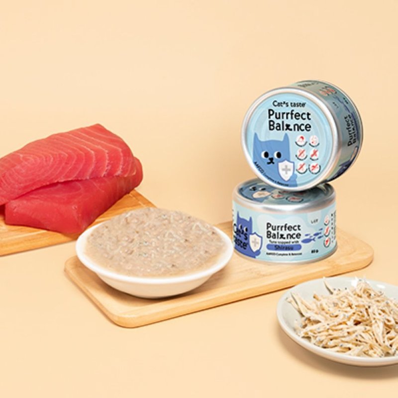 Cat's taste 貓可滋味完美貓鮪魚魩仔魚肉湯主食罐 - 貓/狗罐頭/鮮食 - 其他金屬 