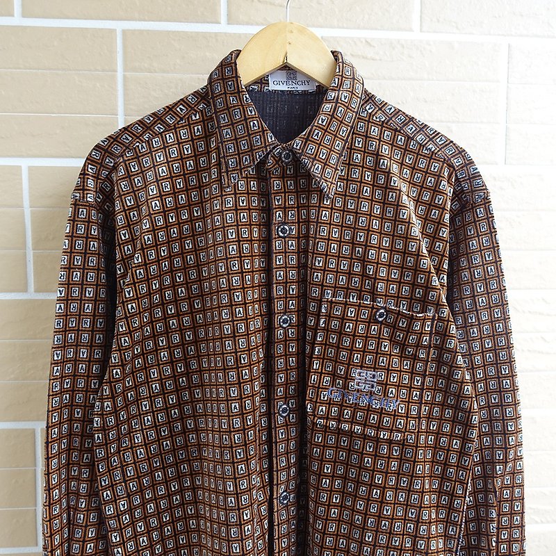 │Slowly│RA Sir - corduroy vintage shirt │vintage. Vintage. Art. - Men's Shirts - Cotton & Hemp Multicolor