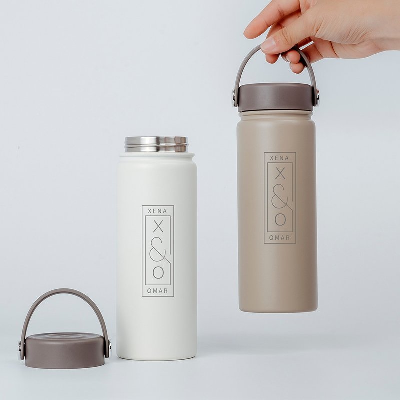 [Customized gift] Portable ceramic Stainless Steel thermos mug / Customize your English name - Vacuum Flasks - Stainless Steel 