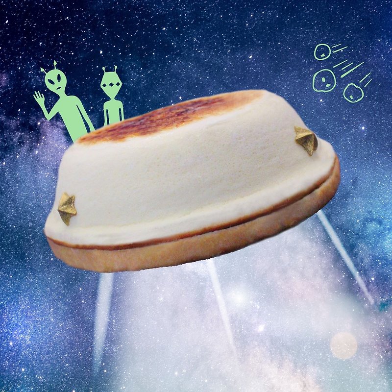【Cheese No. 5】UFO Sky Cheese-Grilled Caramel Cheesecake (6 inches) - เค้กและของหวาน - อาหารสด 